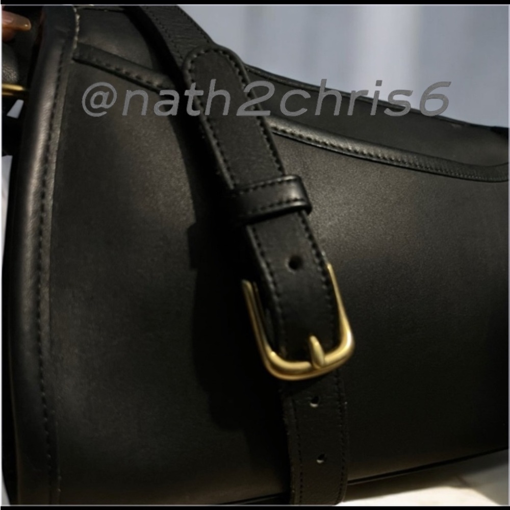 COACH Vintage Austin Black leather Crossbody bag. EUC Rare. 90’s - Picture 5 of 15